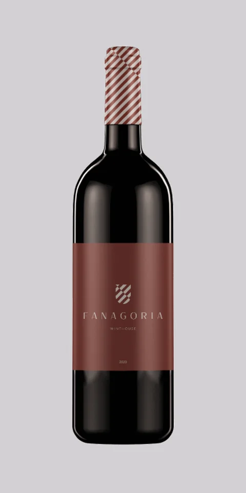 Fanagoria bottle with the burgundy label